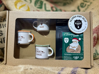 Kawowy zestaw prezentowy z 3 Kubeczkami Espresso